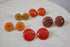 Marbled Butterscotch Bakelite Screw back Earrings